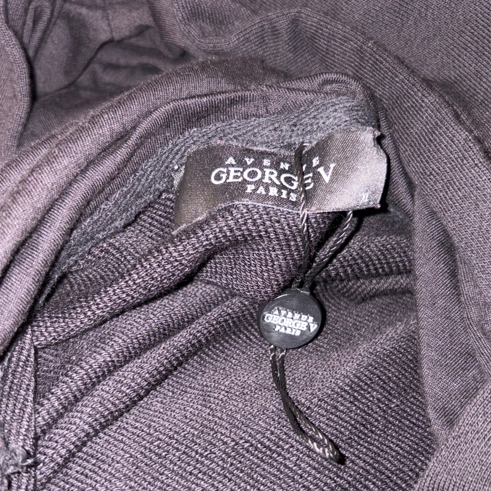 •SOLD• George V SUPER PANDA  Black Rhinestone Hoodie Size XL - Picture 5 of 12